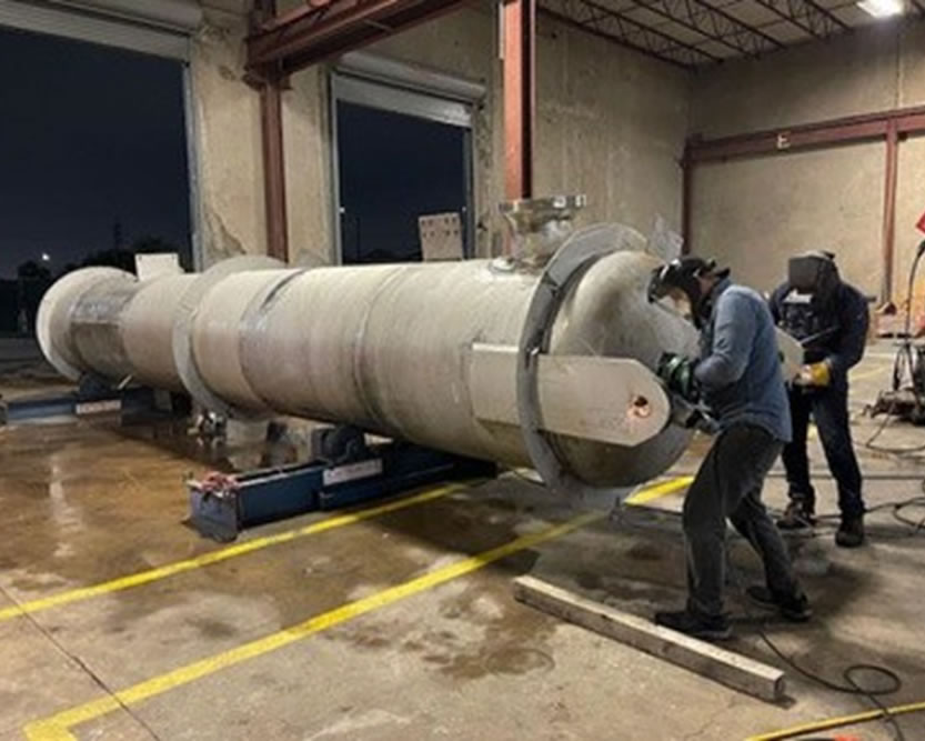 Knock Back Condenser for Cryo Gas Processing Plant 